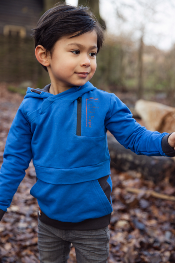 Hoodie blauw -