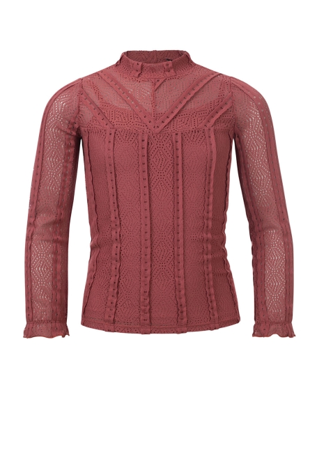 Lace top terracotta