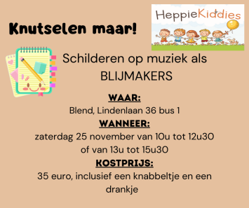 Schilderen op muziek als blijmakers